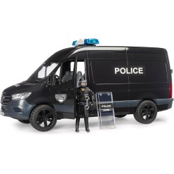 BRUDER 02685 - MB Sprinter delle forze speciali della polizia | Include modulo luci e suoni, veicolo della polizia con agenti, 