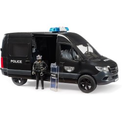 BRUDER 02685 - MB Sprinter delle forze speciali della polizia | Include modulo luci e suoni, veicolo della polizia con agenti, 