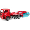 BRUDER 02741 - MAN TGA camion per container scarrabili | Camion, veicolo da cantiere, camion per container, giocattolo dai 3 an