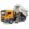 BRUDER 03780 - Autocarro MAN TGS pulizia strade, spazzatrice, raccolta rifiuti, veicolo