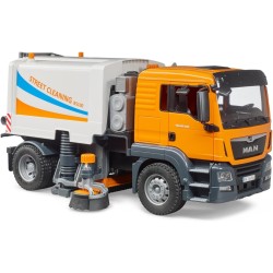BRUDER 03780 - Autocarro MAN TGS pulizia strade, spazzatrice, raccolta rifiuti, veicolo