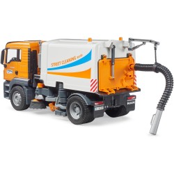 BRUDER 03780 - Autocarro MAN TGS pulizia strade, spazzatrice, raccolta rifiuti, veicolo