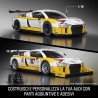 ​​Mattel Brick Shop Hot Wheels - 15 Audi R8 LMS Serie Elite, set da costruire con 820 pezzi, dettagli realistici e adesivi per 