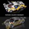 ​​Mattel Brick Shop Hot Wheels - 15 Audi R8 LMS Serie Elite, set da costruire con 820 pezzi, dettagli realistici e adesivi per 
