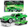 ​​Mattel Brick Shop Hot Wheels - Custom ’68 Camaro Serie Speed, set da costruire con 289 pezzi, dettagli realistici e adesivi p