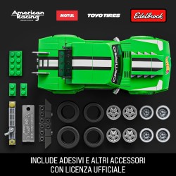 ​​Mattel Brick Shop Hot Wheels - Custom ’68 Camaro Serie Speed, set da costruire con 289 pezzi, dettagli realistici e adesivi p