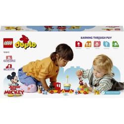 LEGO DUPLO | 10941 Disney Il Treno del Compleanno di Topolino e Minnie - Giocattolo per Bambine e Bambini da 2 Anni in su - Gio