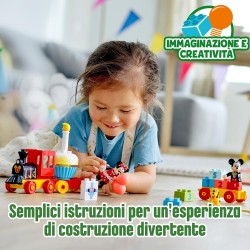 LEGO DUPLO | 10941 Disney Il Treno del Compleanno di Topolino e Minnie - Giocattolo per Bambine e Bambini da 2 Anni in su - Gio