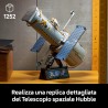 LEGO Icons 11382 Telescopio Spaziale Hubble - Kit di Modellismo 3D per Adulti - Set STEM con Pannelli Solari, Quadro Comandi e 