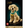LEGO Icons 11384 Cucciolo di Golden Retriever - Kit Modellismo per Adulti - Modello 3D di Animale da Esposizione con Collare e 