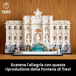 LEGO Architecture 21062 Fontana di Trevi - Kit Modellismo di Monumenti Barocchi con Facciata di Palazzo Poli e Sculture - Fai d