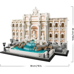 LEGO Architecture 21062 Fontana di Trevi - Kit Modellismo di Monumenti Barocchi con Facciata di Palazzo Poli e Sculture - Fai d