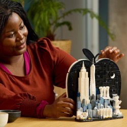 LEGO Architecture 21066 New York City – La Grande Mela - Kit Modellismo per Adulti - Decorazione con Monumenti Simbolici tra cu