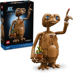 LEGO Ideas 21370 E.T. the Extra-Terrestrial - Kit di Modellismo per Adulti con Personaggio Alieno, Fiori Finti in Vaso e Matton