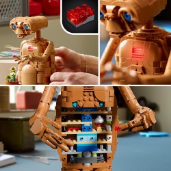 LEGO Ideas 21370 E.T. the Extra-Terrestrial - Kit di Modellismo per Adulti con Personaggio Alieno, Fiori Finti in Vaso e Matton