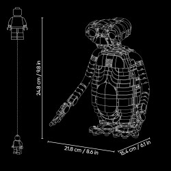 LEGO Ideas 21370 E.T. the Extra-Terrestrial - Kit di Modellismo per Adulti con Personaggio Alieno, Fiori Finti in Vaso e Matton