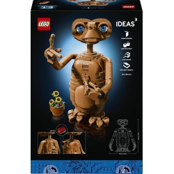LEGO Ideas 21370 E.T. the Extra-Terrestrial - Kit di Modellismo per Adulti con Personaggio Alieno, Fiori Finti in Vaso e Matton