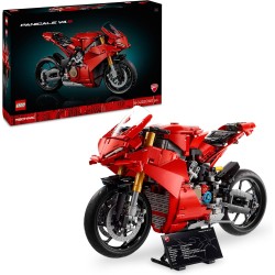 LEGO Technic 42202 Motocicletta Ducati Panigale V4 S, Modellino da Costruire per Adulti, Idea Regalo Uomo, Donna, Papà, Mamma, 