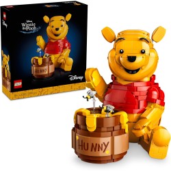 LEGO | 43300 Disney Winnie the Pooh - Kit di Modellismo per Adulti - Decorazione di Casa con Vaso di Miele, Minifigure da Colle
