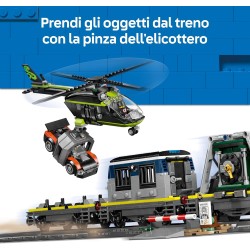 LEGO City 60508 Rapina al Treno della Polizia - Modellino di Treno Telecomandato con Binario Circolare, Elicottero, Auto da Ral
