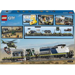 LEGO City 60508 Rapina al Treno della Polizia - Modellino di Treno Telecomandato con Binario Circolare, Elicottero, Auto da Ral
