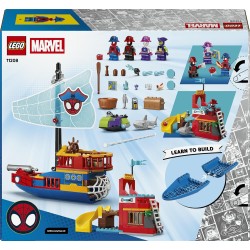 LEGO ǀ Marvel 11208 Nave Pirata del Team Spidey - Set dei Supereroi con Nave Giocattolo, 2 Barche e 4 Minifigure