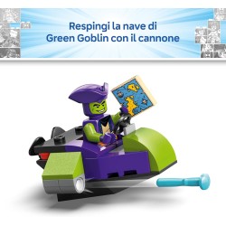 LEGO ǀ Marvel 11208 Nave Pirata del Team Spidey - Set dei Supereroi con Nave Giocattolo, 2 Barche e 4 Minifigure