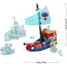 LEGO ǀ Marvel 11208 Nave Pirata del Team Spidey - Set dei Supereroi con Nave Giocattolo, 2 Barche e 4 Minifigure