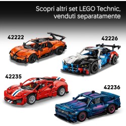 LEGO Technic 42234 Auto Sportiva Dodge Viper GTS-R - Modello di Macchina Giocattolo con Motore V10, Sterzo e Differenziale - Re