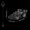 LEGO Technic 42234 Auto Sportiva Dodge Viper GTS-R - Modello di Macchina Giocattolo con Motore V10, Sterzo e Differenziale - Re