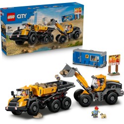 LEGO City 60494 Camion Ribaltabile e Pala Meccanica - Veicoli Giocattolo da Cantiere con Funzioni Operative e 3 Minifigure - Re