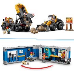 LEGO City 60494 Camion Ribaltabile e Pala Meccanica - Veicoli Giocattolo da Cantiere con Funzioni Operative e 3 Minifigure - Re