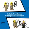 LEGO City 60499 Autopompa dell’Aeroporto - Camion Giocattolo dei Pompieri - Veicolo di Emergenza con 4 Minifigure di Vigili del