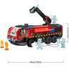 LEGO City 60499 Autopompa dell’Aeroporto - Camion Giocattolo dei Pompieri - Veicolo di Emergenza con 4 Minifigure di Vigili del