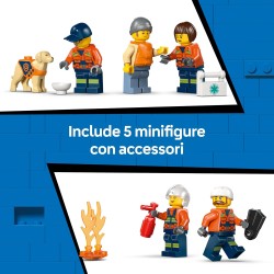 LEGO City 60504 Coast Guard Rescue Boat & Helicopter Toy - Emergency Vehicles Playset w/Model Floating Ship, 5 Minifigures & Do