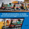 LEGO City 60511 Treno a Vapore Vintage Giocattolo - Kit di Modellismo STEM con Stazione, Binari, Cabina di Comando, Segnale di 