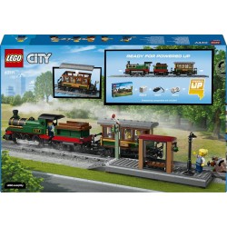 LEGO City 60511 Treno a Vapore Vintage Giocattolo - Kit di Modellismo STEM con Stazione, Binari, Cabina di Comando, Segnale di 