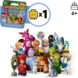 LEGO 71053 Minifigures Serie Shrek - Scatola a Sorpresa - Giocattolo con 1 di 12 Personaggi da Collezione tra cui: Fiona, Ciuch