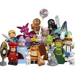 LEGO 71053 Minifigures Serie Shrek - Scatola a Sorpresa - Giocattolo con 1 di 12 Personaggi da Collezione tra cui: Fiona, Ciuch
