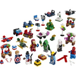 LEGO | 76340 Marvel Calendario dell Avvento 2026 - Giochi per Bambini 6+ per il Countdown di Natale - 24 Sorprese a Tema Supere