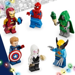LEGO | 76340 Marvel Calendario dell Avvento 2026 - Giochi per Bambini 6+ per il Countdown di Natale - 24 Sorprese a Tema Supere