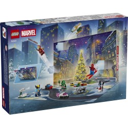 LEGO | 76340 Marvel Calendario dell Avvento 2026 - Giochi per Bambini 6+ per il Countdown di Natale - 24 Sorprese a Tema Supere