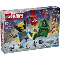LEGO | 76340 Marvel Calendario dell Avvento 2026 - Giochi per Bambini 6+ per il Countdown di Natale - 24 Sorprese a Tema Supere