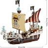 LEGO 75639 ONE PIECE La Nave Pirata Going Merry - Modello di Barca Giocattolo da Esposizione con 5 Minifigure tra cui Luffy, Zo