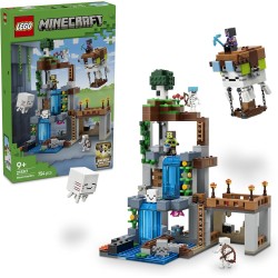 LEGO 21597 Minecraft Stazione di Ghast Giocattolo - 8 Personaggi Inclusi 2 Scheletri e 4 Ghast con Accessori - Decorazione Came
