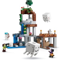 LEGO 21597 Minecraft Stazione di Ghast Giocattolo - 8 Personaggi Inclusi 2 Scheletri e 4 Ghast con Accessori - Decorazione Came