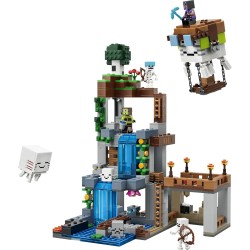 LEGO 21597 Minecraft Stazione di Ghast Giocattolo - 8 Personaggi Inclusi 2 Scheletri e 4 Ghast con Accessori - Decorazione Came