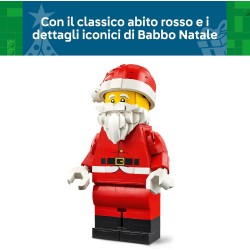 LEGO 40820 Grande Minifigure di Babbo Natale - Kit Natalizio di Arti e Mestieri con Figura di Babbo Natale - Decorazione per la