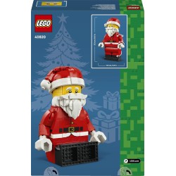 LEGO 40820 Grande Minifigure di Babbo Natale - Kit Natalizio di Arti e Mestieri con Figura di Babbo Natale - Decorazione per la
