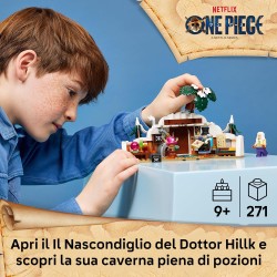 LEGO 75641 ONE PIECE Il Nascondiglio del Dottor Hillk - Gioco da Collezione con 3 Minifigure tra cui TonyTony Chopper - Decoraz